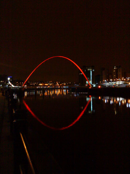 red millennium bridge red millennium bridge